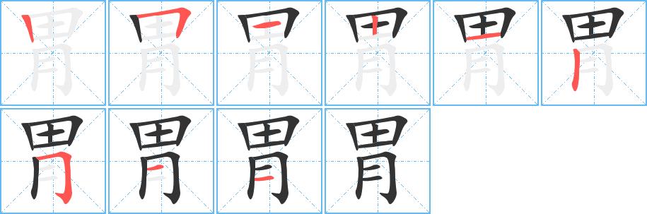 胃的笔画意思解释发音部首组词是什么